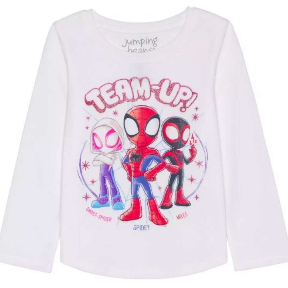 Toddler Girl Jumping Beans® Marvel Spidey and Friends "Team-Up!" Graphic Tee